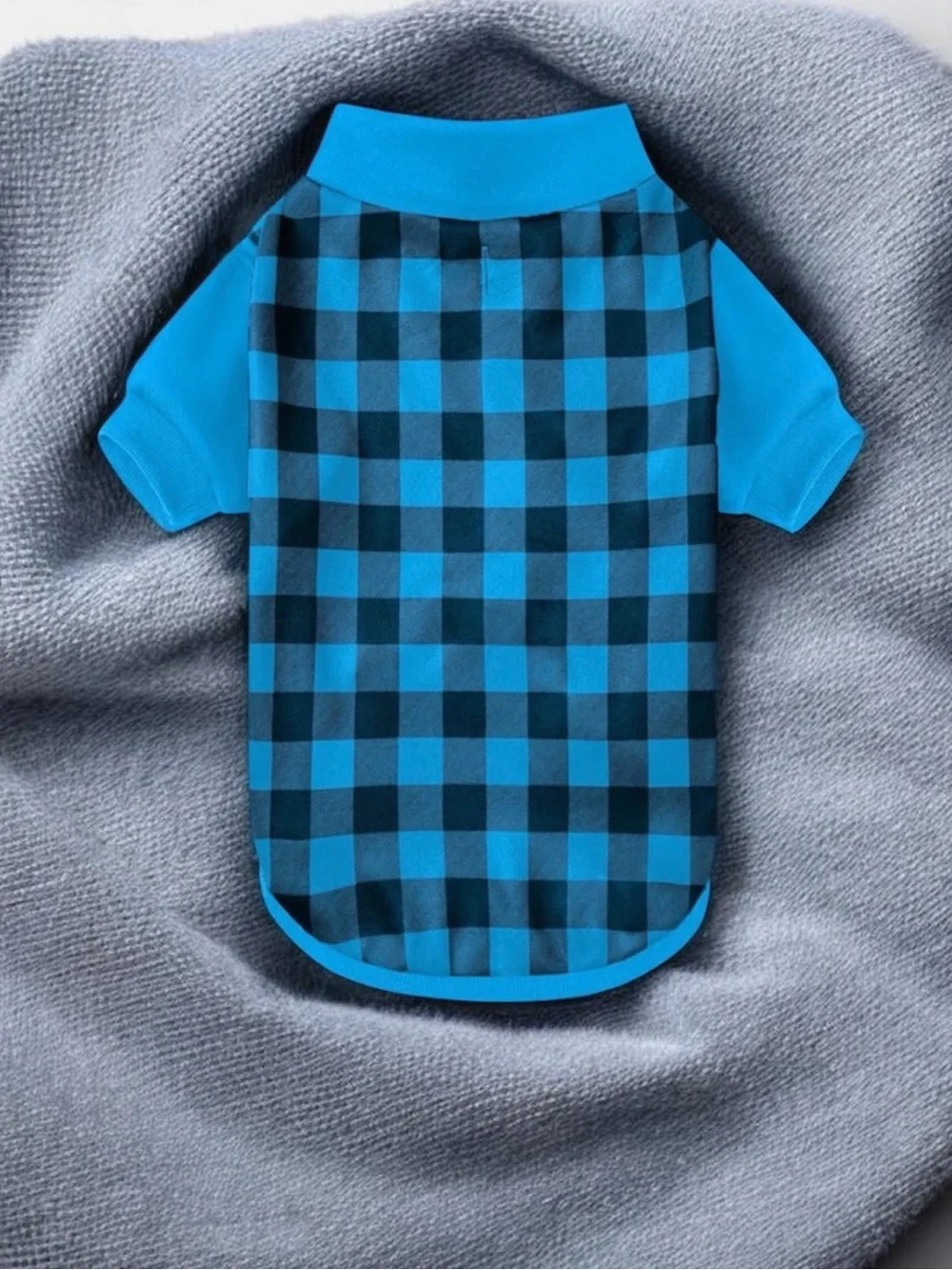 Dog Shirt Blue Small Buffalo Plaid Dog Shirt Size Pet Flannel Top Cat Shirt FC4